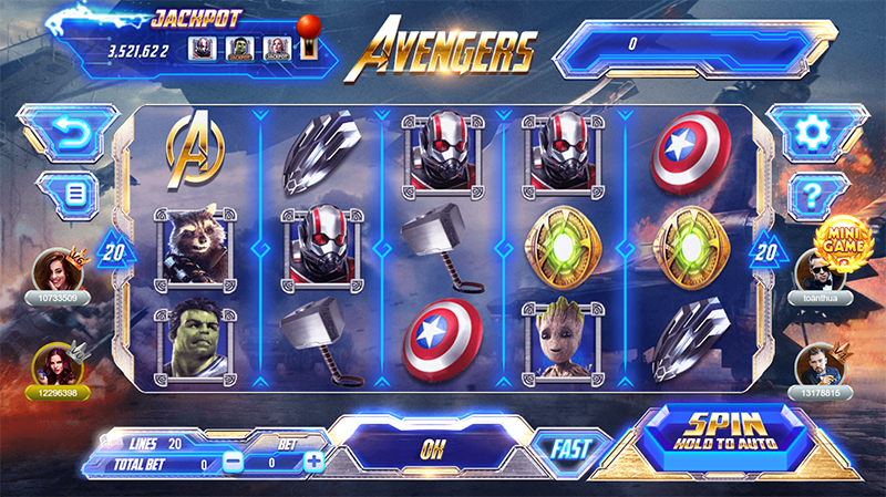 Có các thể loại chơi Slot game Avengers nào trên link vao sv88